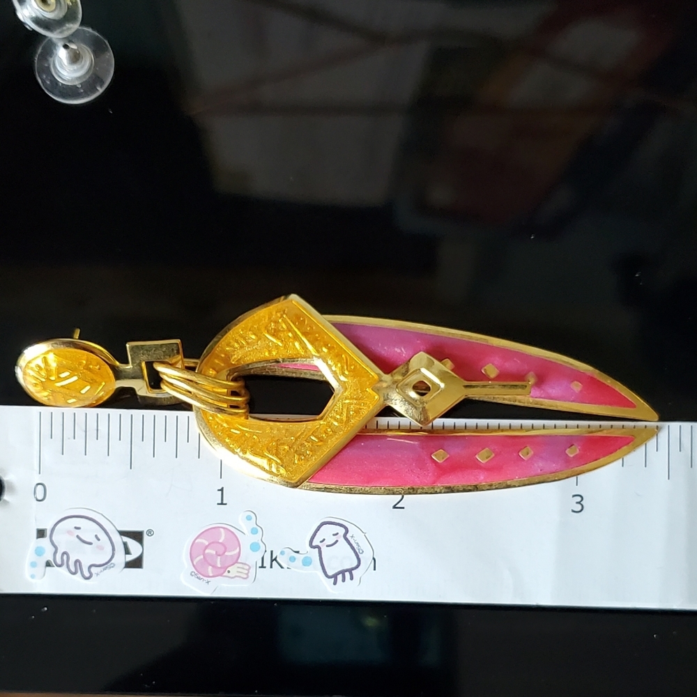 Fabulous vintage 80's Edgar Berebi statement earrings - Picture 6 of 6